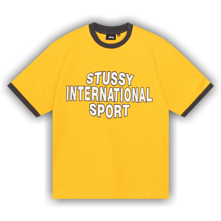 Buy Stussy Sport Ringer Tee 'Gold' - 1140365 GOLD | GOAT