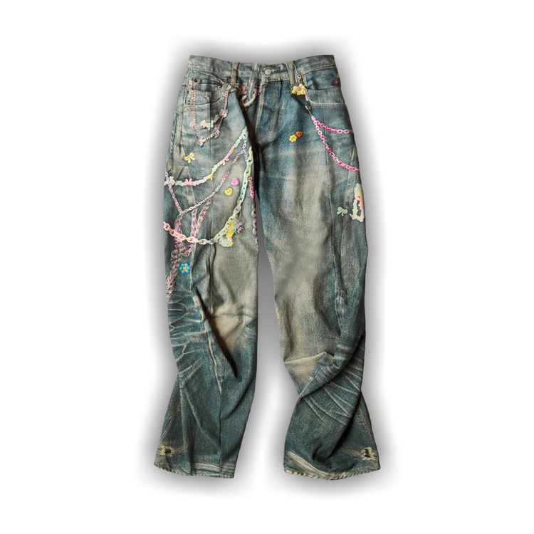 acne studios kawii key chain デニム ACNE STUDIOS KAWAII KEYCHAIN JEANS SIZE 32 - 32,000฿ 🩷