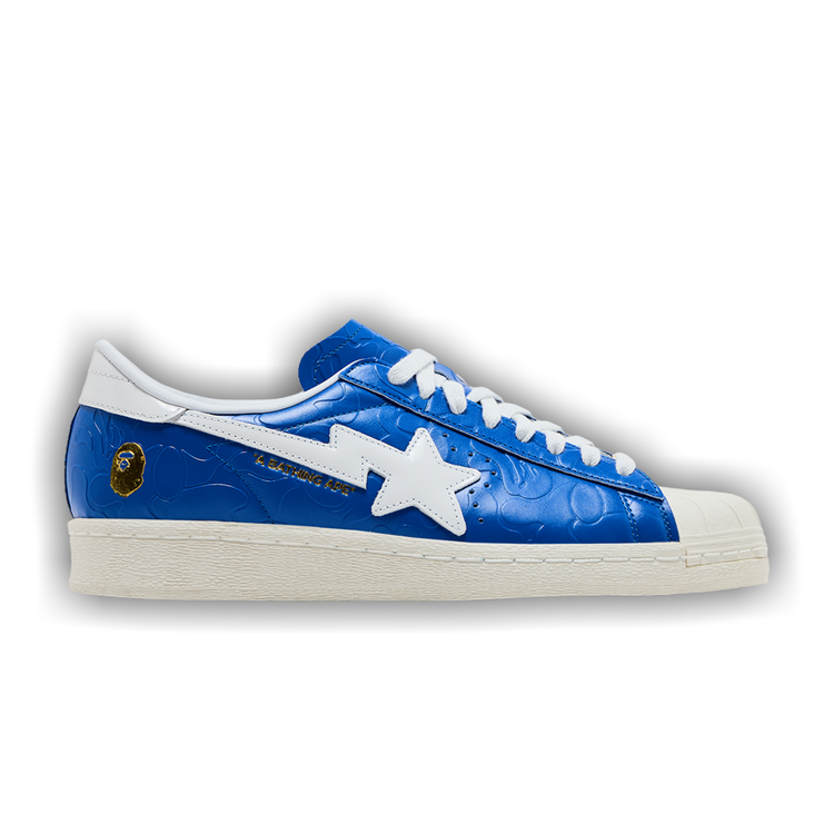 Buy BAPE x adidas Superstar Vintage 'Blue White' - JR2702 | GOAT CA