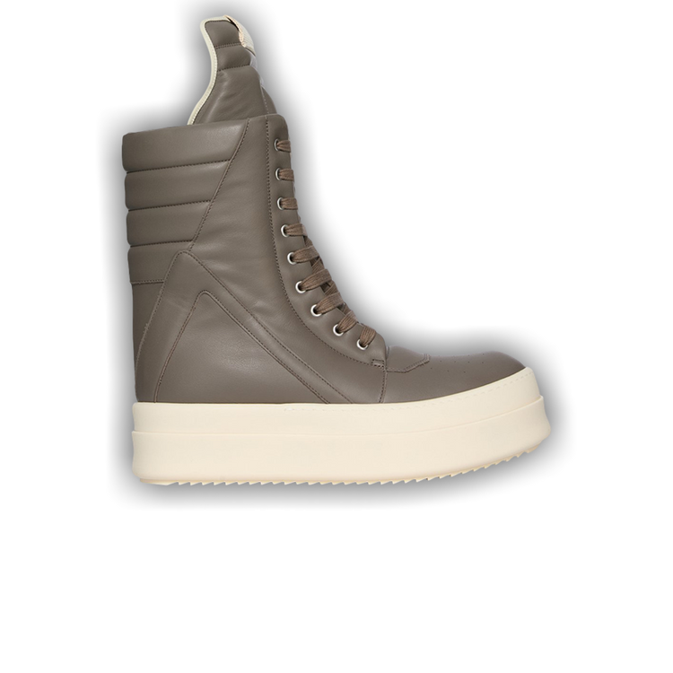 靴 rick owens Hollywood Mega Geobasket Rick Owens MEGA GEOBASKET Sneakers Men High Cut Leather Shoes