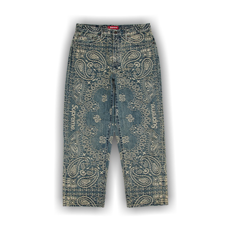Supreme Bandana Jacquard Baggy Jean (SS25) - $268