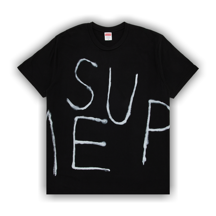Buy Supreme Painted Tee 'Black' - SS25T58 BLACK | GOAT