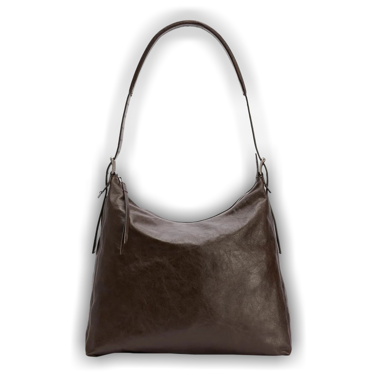 LEMAIRE BELTED HOBO BAG ダークブラウン ルメール Dark Brown Belted Hobo Bag | LEMAIRE