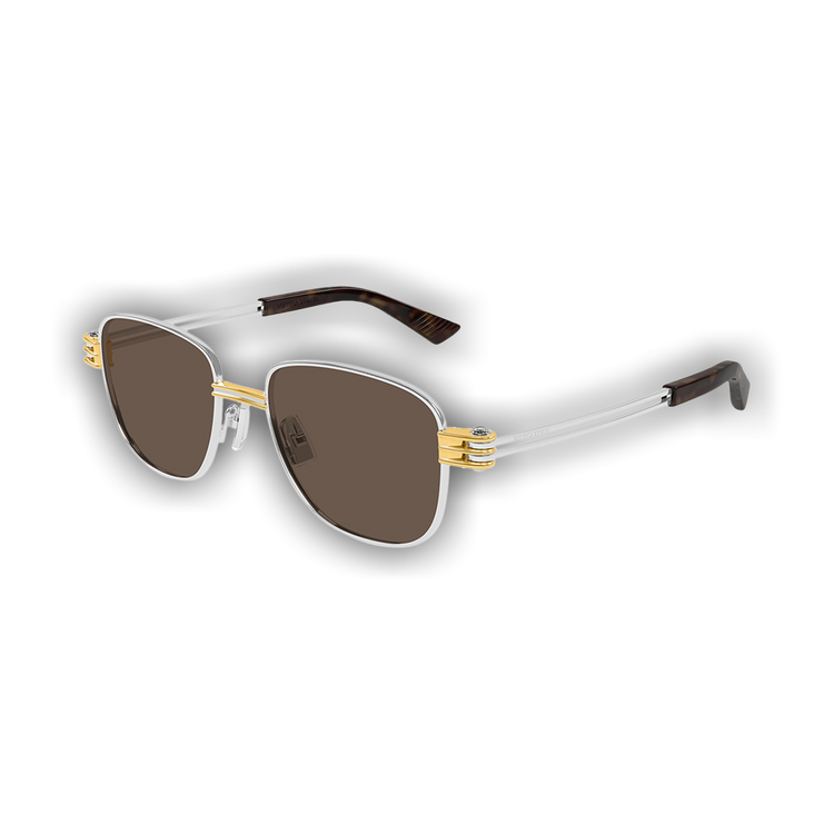 サングラス BOTTEGA VENETA Bottega Veneta - BV1380S - 001 (BV1380S 001) Bottega Veneta BV1389S 001 - Gold Sunglasses for Man