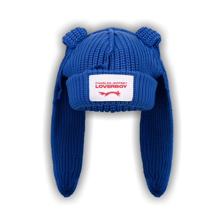 Buy Charles Jeffrey Loverboy Chunky Rabbit Beanie 'Blue