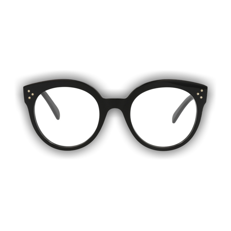 Buy CELINE Round Optical Glasses 'Black/Transparent