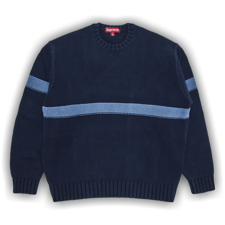 【Supreme】Textured Arc Sweater★Navy★25SS★ 1604313_00.png.png
