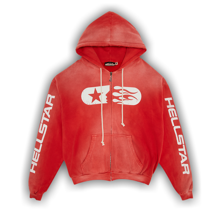 *REDHILL工房 Buy Hellstar Studios Zip Hoodie 'Red' - HS02ZIP001 RED | GOAT