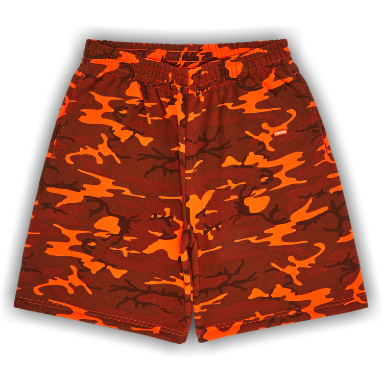 Buy Supreme Small Box Sweatshort 'Bright Orange Camo' - SS25SH20