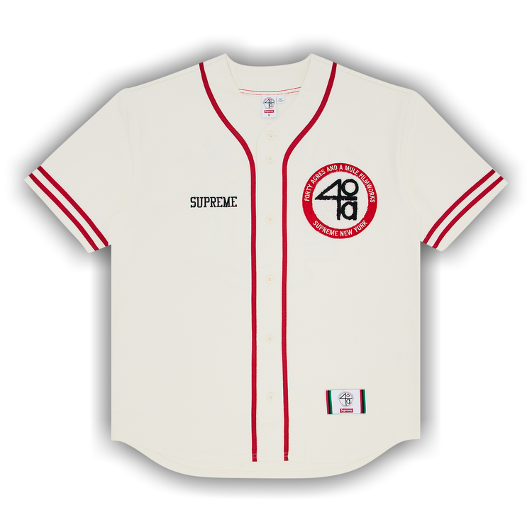 Supreme 40 Acres Twill Baseball Jersey (SS25) - $158
