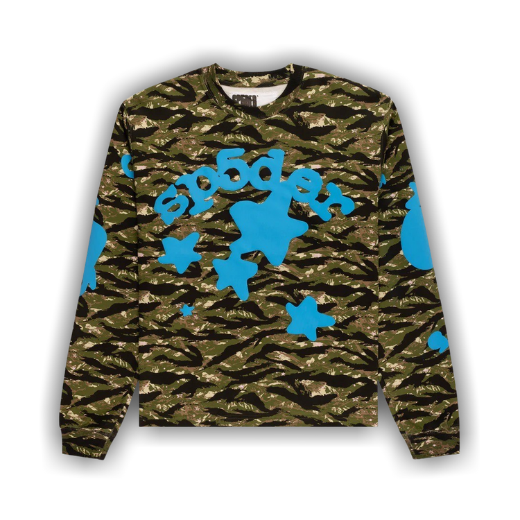 【ITZAVIBE】24fw HERO CAT CAMO LONG SLEEVE HERO CAT CAMO LONG SLEEVE - ITZAVIBE | 60% - Asian Fashion