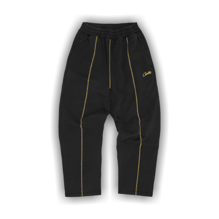 Buy Corteiz Hmp Open Hem Sweatpant 'Black/Yellow' - CRTZ0515 274
