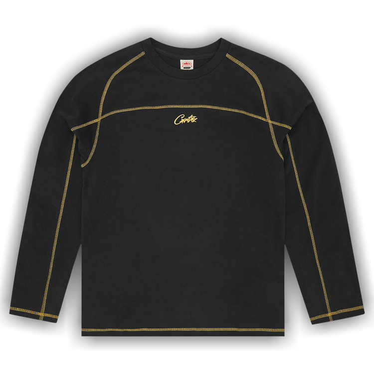 Buy Corteiz Hmp Panel Heavyweight Long-Sleeve Tee 'Black/Yellow
