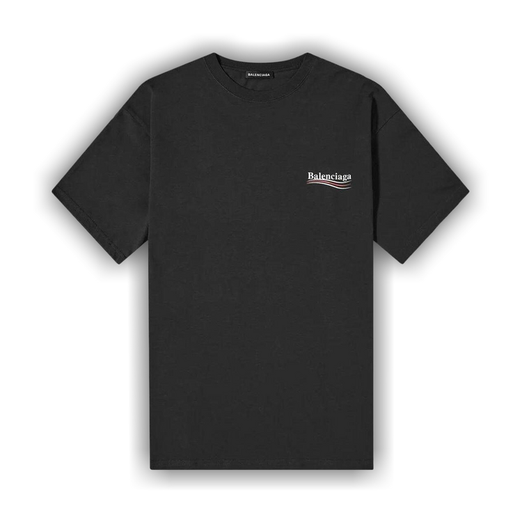Buy Balenciaga Political Campaign T-Shirt 'Black' - 570803 TAV44