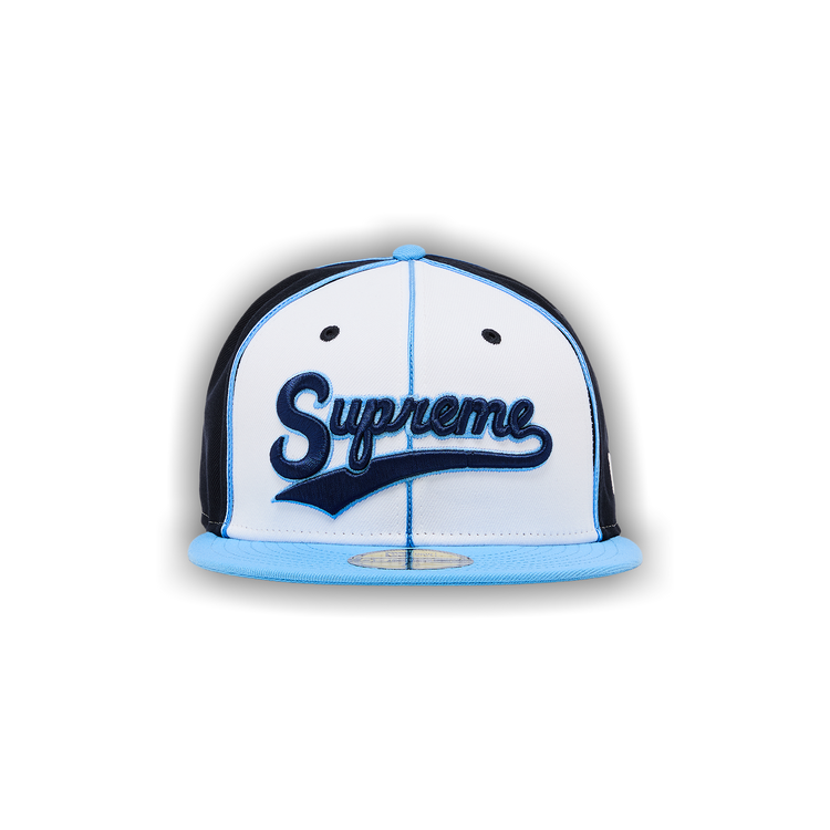 Supreme x New Era Piping Script Logo Cap Navy - SS25 - US