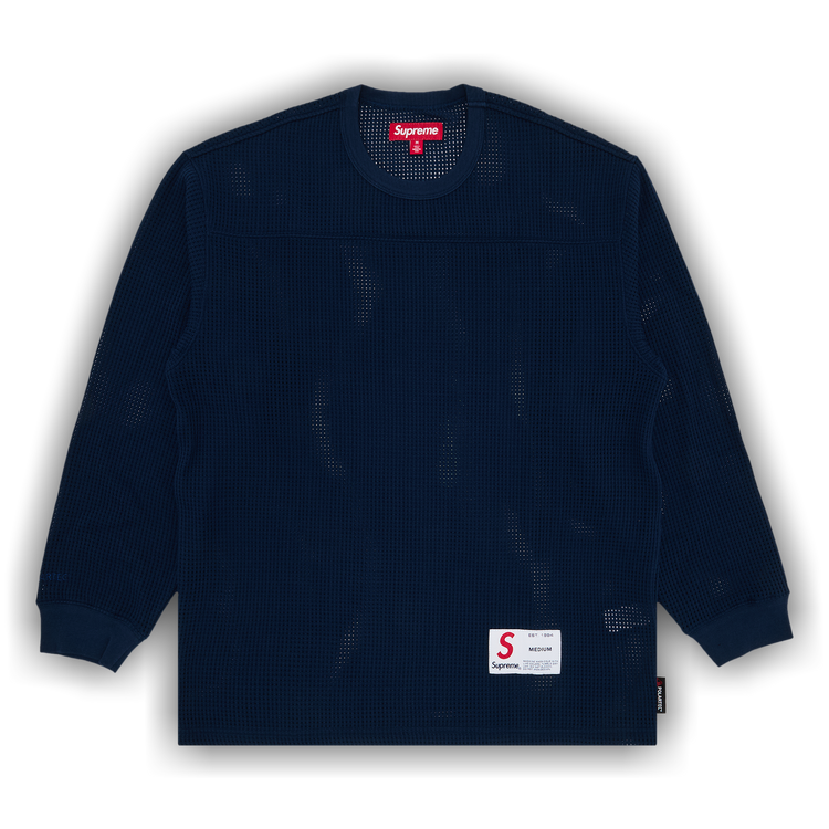 Supreme Polartec Mesh L/S Football Top White Men's - SS25 - US