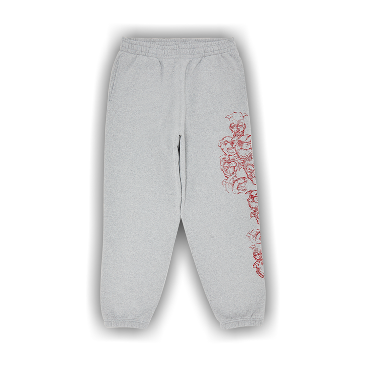 Buy Supreme Pitbulls Embroidered Sweatpant 'Heather Grey