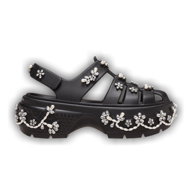 Buy Simone Rocha x Crocs Stomp Fisherman Sandal 'Black' - 211428