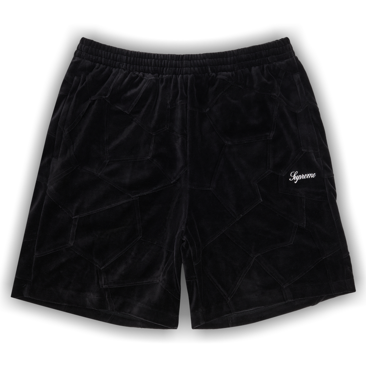 【BlackEyePatch】SCRIPT LOGO VELOUR SHORTS SCRIPT LOGO VELOUR SHORTS BLACK – BlackEyePatch