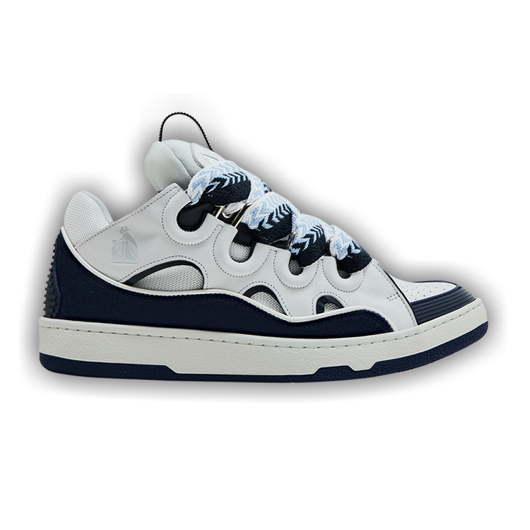 Buy Lanvin Curb Sneakers 'White Navy Blue' - FU SKDK12 BICO