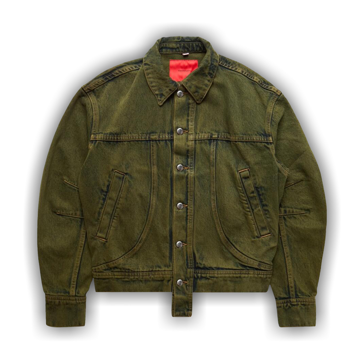 Buy Eckhaus Latta Boreal El Redux Denim Jacket 'Green