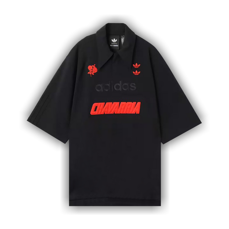 Buy adidas x Willy Chavarria Logo Polo Shirt 'Black' - JV8848 | GOAT