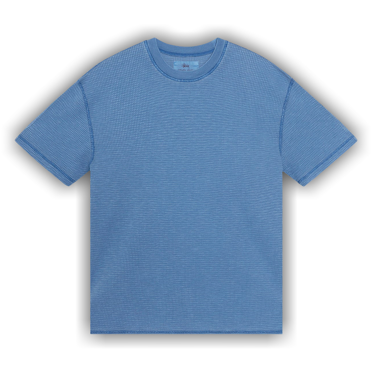 Buy Stussy Pigment Dyed Short-Sleeve Thermal 'Blue