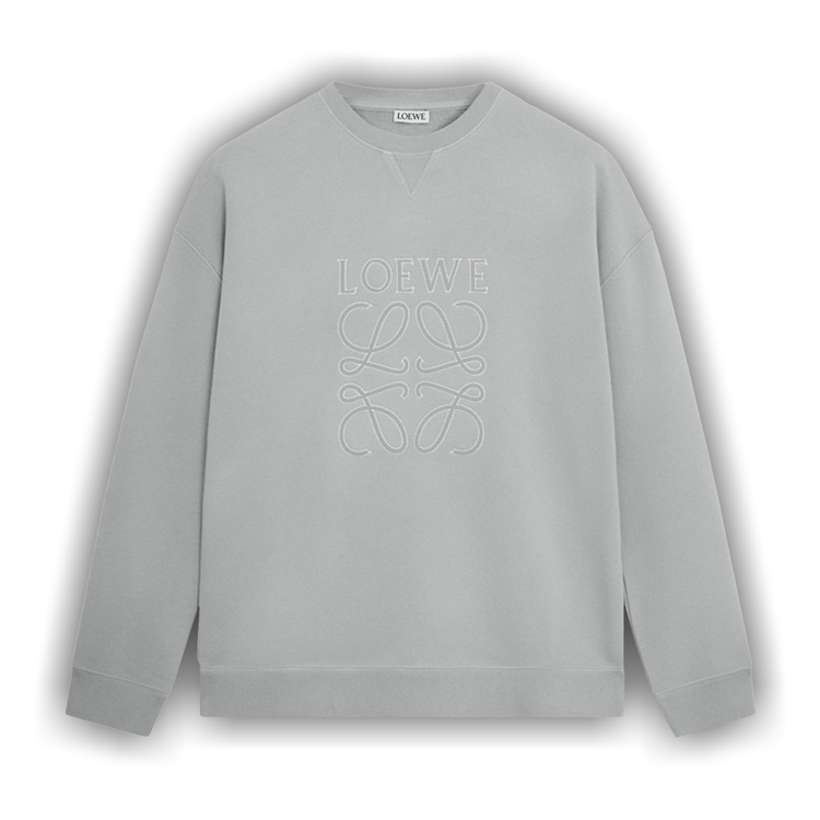 【LOEWE】RELAXED FIT SWEATSHIRT◆H526Y24X58 Regular fit sweatshirt in cotton Grey - LOEWE
