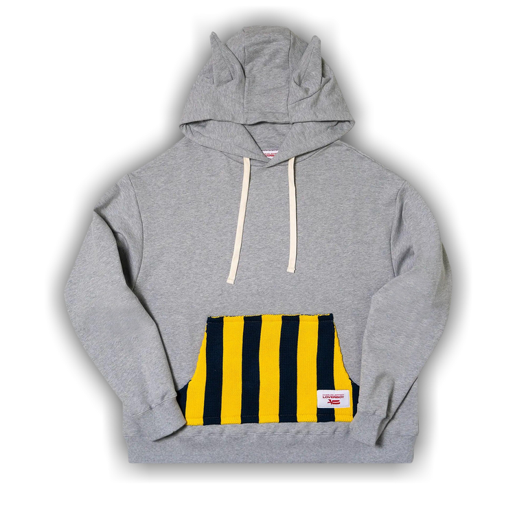 Buy Charles Jeffrey Loverboy Patch Rabbit Ears Hoodie 'Grey