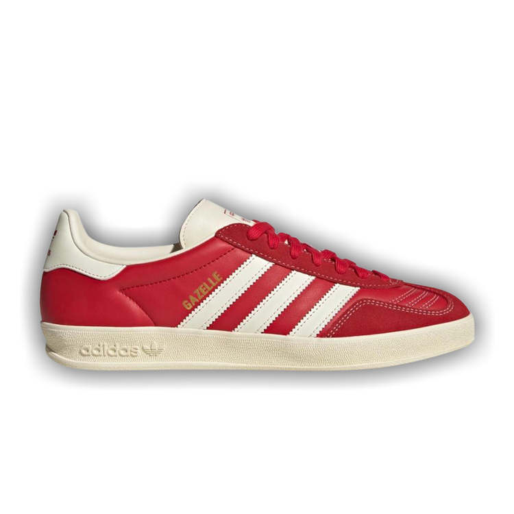 adidas Gazelle Indoor Better Scarlet/ Crew White/ Gold Metallic US 8 adidas Gazelle Indoor Better Scarlet/ Crew White/ Gold Metallic US 8