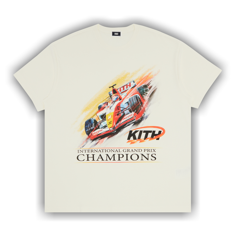 Buy Kith F1 Champion Vintage Tee 'Silk' - KHM033553 116 | GOAT
