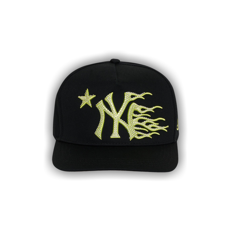 Buy Hellstar Ny Snapback Hat Custom Airbrush 'Neon/Black