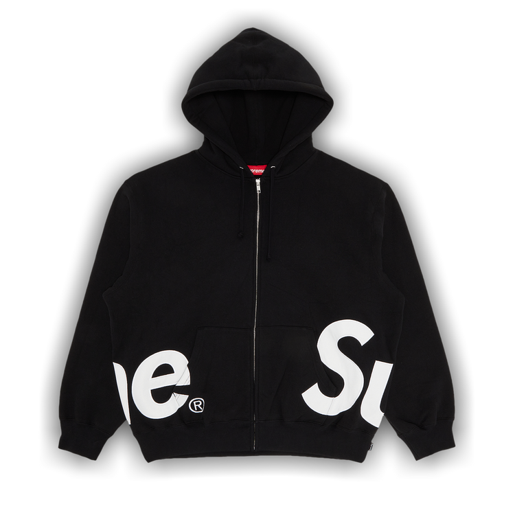 【SUPREME】 S Logo Zip Up Hooded Sweatshirt Black - 24FW S Logo Zip Up Hooded Sweatshirt – Supreme