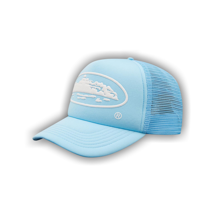 帽子 CORTEIZ ALCATRAZ PUFF PRINT TRUCKER HAT Corteiz Alcatraz Puff Print Trucker Hat 'Baby Blue' – HEAD2SOLE