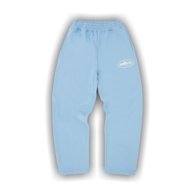 Buy Corteiz Island Puff Print Open Hem Sweatpant 'Baby Blue