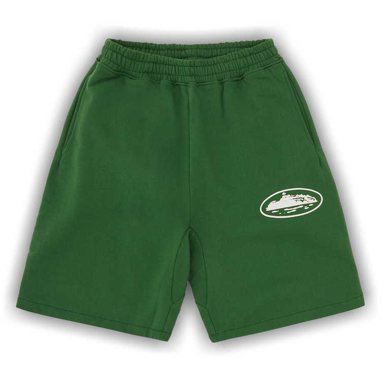 Buy Corteiz Island Puff Print Sweatshort 'Green' - CRTZ0529 035 | GOAT