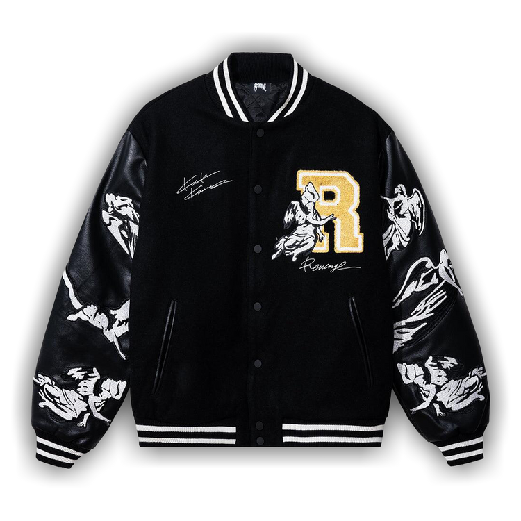 ミュージシャン THE RAMPAGE REBOOT Varsity jacket  Black ミュージシャン THE RAMPAGE REBOOT Varsity jacket Black