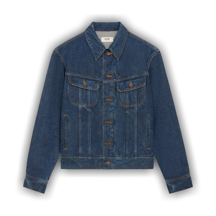 Buy CELINE Denim Jacket 'Royal Indigo' - RV0DX789D CBF8 | GOAT