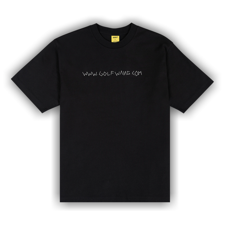 Buy GOLF WANG Boxcutter URL Tee 'Black' - FW24T1020 BLAC | GOAT