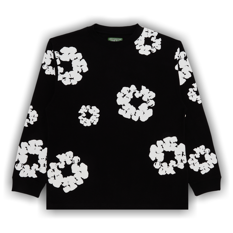 関税込【DENIM TEARS 】COTTON WREATH LONG SLEEVE T-SHIRT Denim Tears Long Sleeve Cotton Wreath T-shirt Grey | DENIM