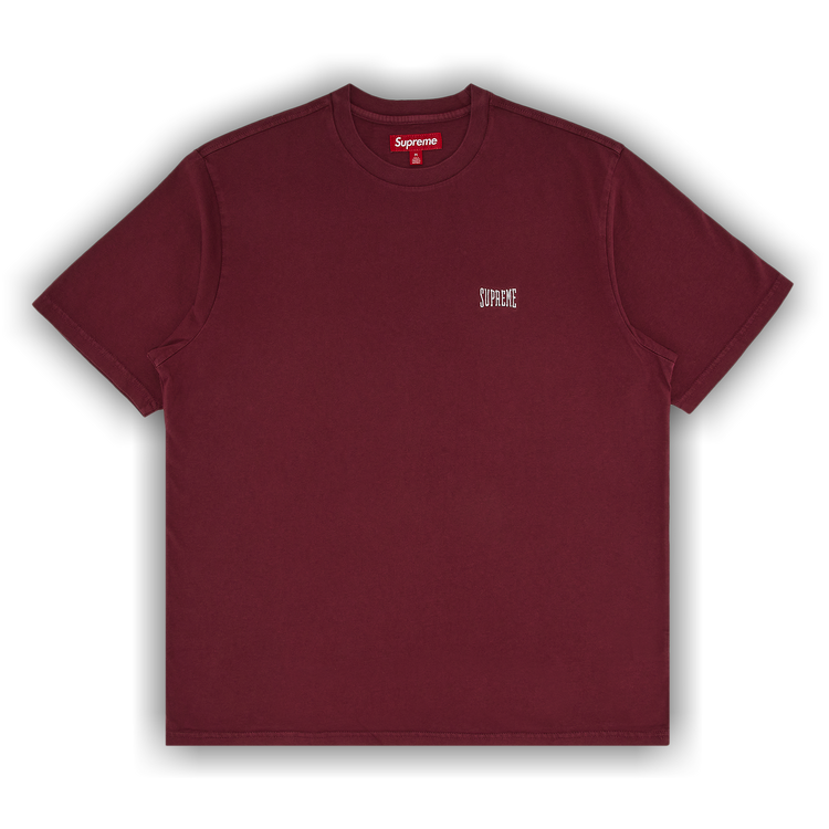 Buy Supreme Warm Up Washed Short-Sleeve Top 'Maroon
