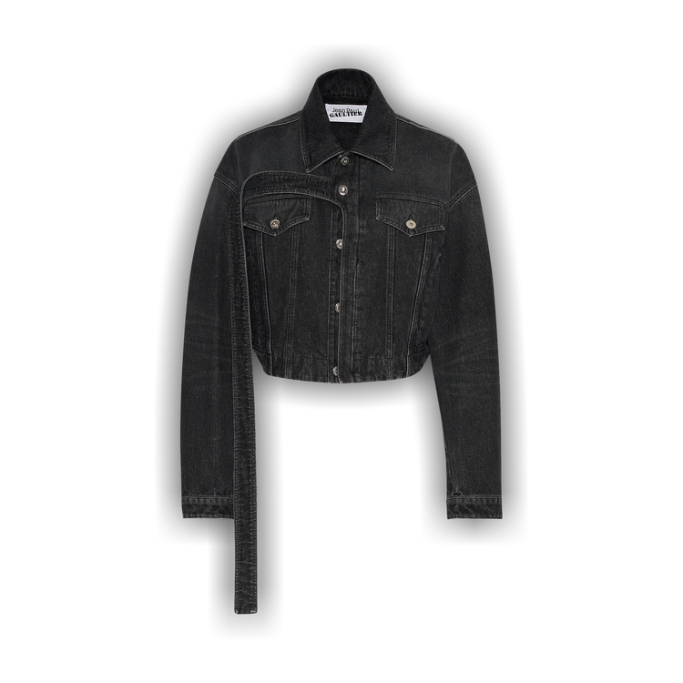 Buy Jean Paul Gaultier Strap Detail Oversized Denim Jacket