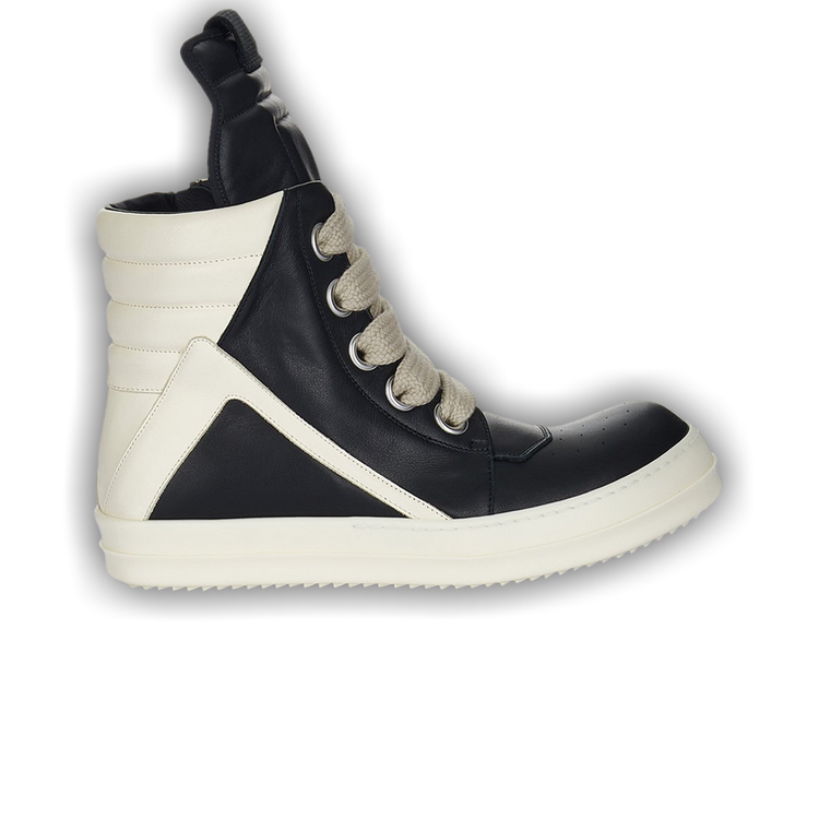Buy Rick Owens Concordians Jumbo Laced Geobasket 'Black Milk