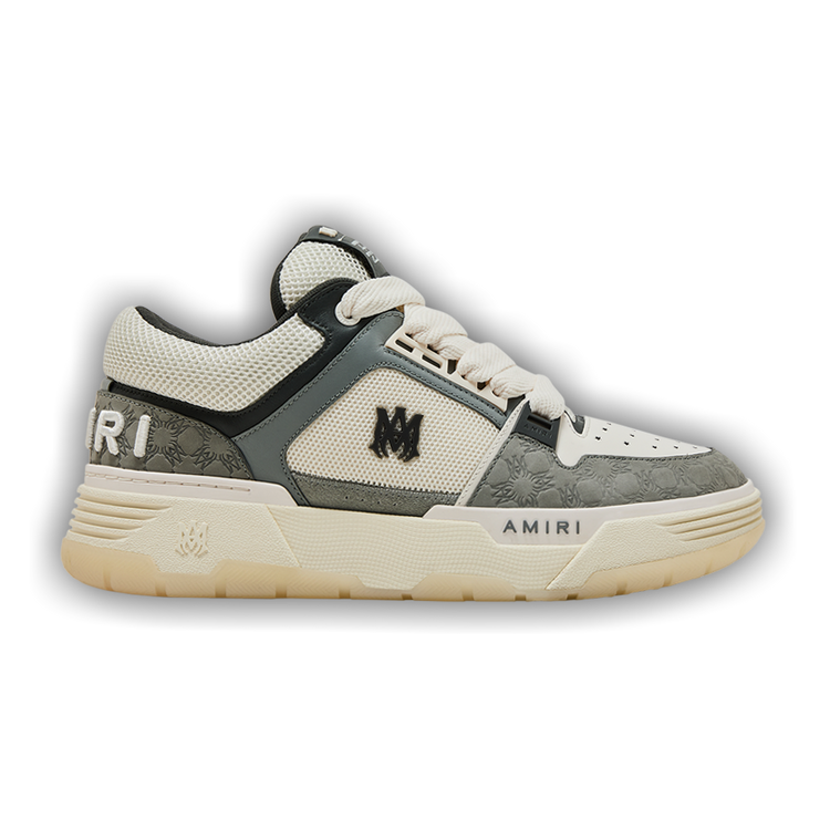 スニーカー AMIRI  MA Quad Debossed Nubuck MA-1 Sneaker in Grey Amiri MA Quad Debossed Nubuck MA-1 Sneaker in Grey | FWRD
