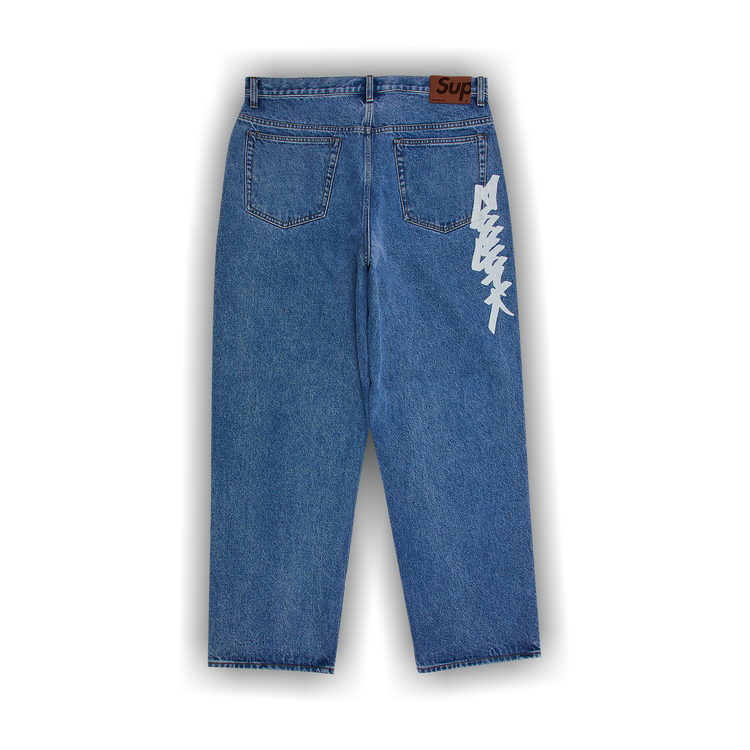 パンツ Supreme Baggy Jean Washed Indigo W36 Supreme Baggy Jean Washed Indigo | Hype Clothinga