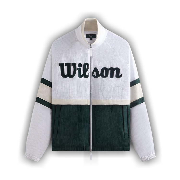 Buy Kith x Wilson Dobby Track Jacket 'White' - KHM010885 101 | GOAT