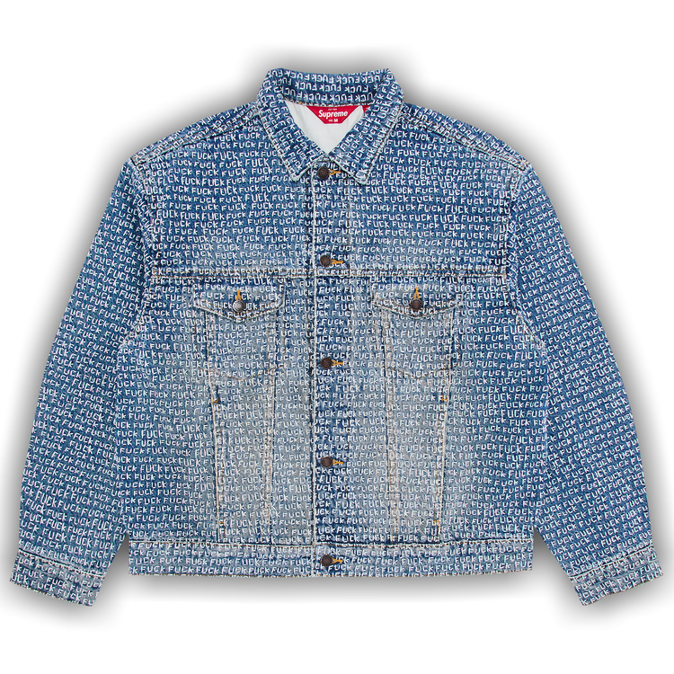 希少SサイズSupreme fuck デニムジャケット Supreme 'Fuck Denim Jacket'デニムジャケット M シュプリーム