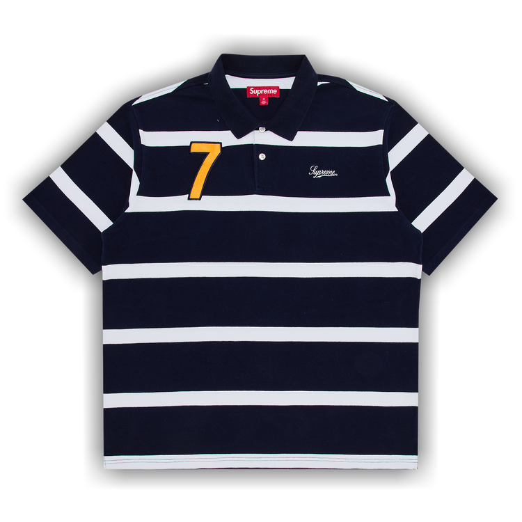 ウェア Supreme Cursive Polo \"Red Stripe\" Supreme Cursive Polo (SS25) - $110