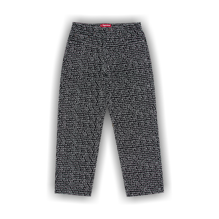 Buy Supreme Fuck Stitch Loose Fit Jean 'Black' - SS25P75