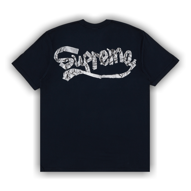 Buy Supreme Tape Tee 'Navy' - SS25T8 NAVY | GOAT